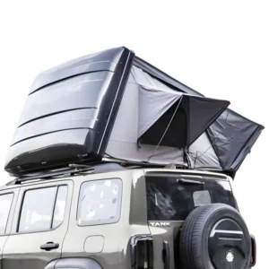 002A ABS Hard Shell Insulated Rooftop Tent Weatherproof 4 Person SUV Rooftop Tent with Skylight