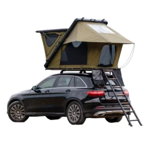 005 Z-Shape Rooftop Tent Heavy-Duty Aluminum Hard Shell SUV Car Camping Tent 2 Person