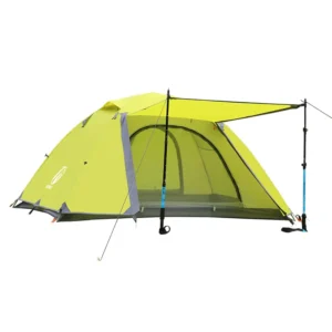 1-2 Person Four-Season Double-Layer PU4000+ Waterproof Windproof Hiking Camp Beach Mountain Portable Foldable Tent