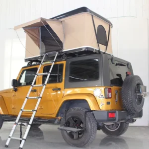 1-2 Person Hard Shell Camping Rooftop Tent Big Space Car Roof Top Tent with Aluminum Telescopic Ladder