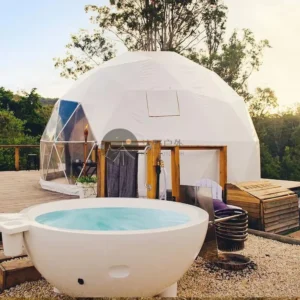 1 2 Person Living Waterproof PVC 6m Dome Tent Glamping Geodesic Dome House Tent Camping Outdoor Tent for Sale