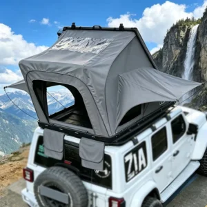 1-2 Person Outdoor Camping 4×4 Aluminum Canopy Rooftop Tent Hard Shell SUV with Oxford