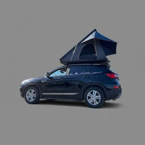1-2 Person Triple-Layer Four-Season Waterproof Breathable Canvas Triangle Aluminum Hard-Shell Car Rooftop Tent