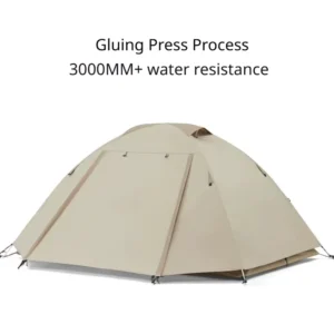 1-2 Person Waterproof Camping Tent Lightweight Aluminum Pole Anti Wind Hiking Tent for Outdoor Adventure Gear