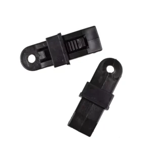 1-Piece Heavy-Duty Black ABS Plastic Tarp Clips for Tents
