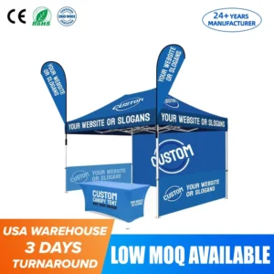 10/15/20ft Folding Trade Show Gazebo Tents for Exhibitions, Promotions, Sports Events, Outdoor Canopy Tent