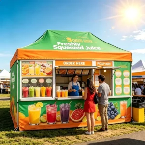 10*20ft Tent Weatherproof Street Promotional Event Shelter Canopy Tent for Snack Food Sales