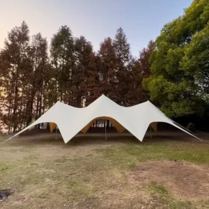 10-60 Persons 10M Outdoor Canopy Oxford Fabric Waterproof Beach Shade Star Awning Camping Party Sun Shelter Tarp Double Layer