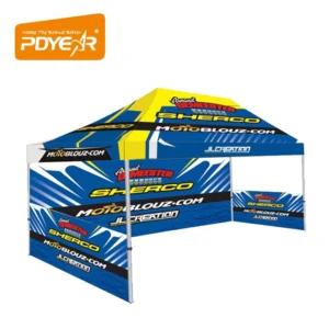 10 x 10 / 10 x 20 Aluminum Pop-Up Gazebo Canopy Tent with Sidewalls for Exhibition Display