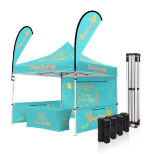 10 x 10 Outdoor Aluminum-Frame Canopy Tent with Custom Logo for Trade Shows