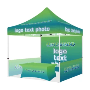10 x 10 Portable Waterproof Outdoor Pop-Up Canopy Tent with Custom Logo for Trade Shows