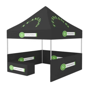 10 x 10 ft (3 x 3 m) Customized Advertising Tent with Aluminum Frame and Durable Fabric