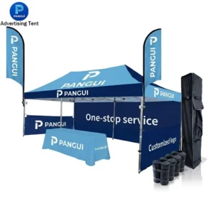 10 x 10 ft (3 x 3 m) Octagon Frame Pop-Up Gazebo Tent with Custom Printing