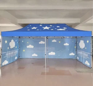 10 x 10 ft Custom Pop-Up Canopy Tent for Trade Shows and Outdoor Events, Heavy-Duty Waterproof