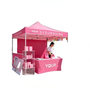 10 x 10 ft Customizable Pop-Up Event Tent with Sidewalls