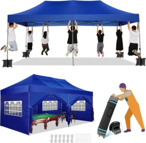 10 x 20 Canopy Tent with Sidewalls, Heavy-Duty Party Tent