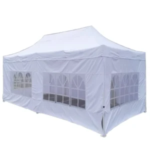 10 x 20 ft Outdoor Canopy Tent with Sidewalls for Parties, Weddings, BBQ Catering and Beach Use