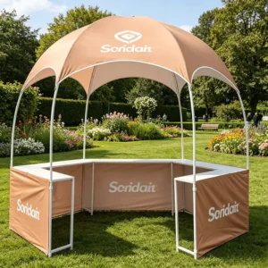 10X10Ft Hexagonal Trade Show Dome Kiosk Counter Tent for Advertising