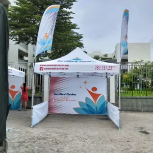 10ft Customized Waterproof Outdoor Aluminium Gazebo Tent Folding Awning 3m x 3m Street Food Tent