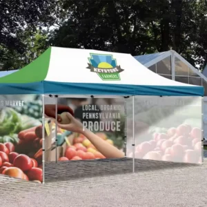 10×10 10×15 10x20ft Pop Up Canopy Tent 500D Oxford PVC Walls Custom Logo