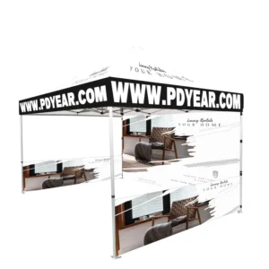 10×10 10×15 Custom Gazebo with Business Text Waterproof Folding Marquee Canopy Tent