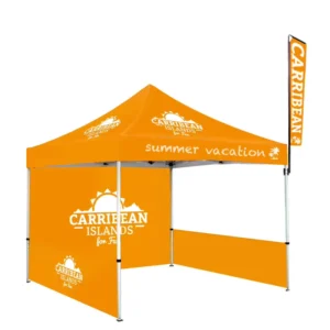 10×10 Aluminum Portable Folding Pop-Up Canopy Tent for Outdoor Events, Trade Shows, and Parties