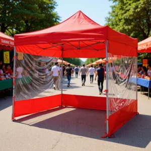 10×10 Canopy Tent with Sidewalls, Hexagonal 10×20 Heavy Duty Frame, Arabic Style