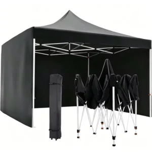 10×10 Custom Canopy Tent, UV-Resistant Fabric, Outdoor Festival, Factory