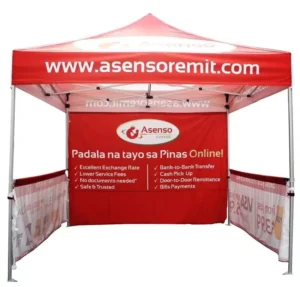 10×10 Custom Print Folding Aluminium Gazebo Canopy Trade Show Tent