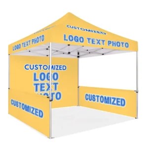 10×10 Custom Printed Logo Pop-up Gazebo Foldable Advertising Canopy for Trade Shows