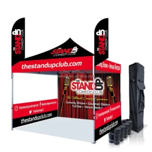 10×10 Custom Steel Advertising Pop-Up Canopy Tent for Trade Shows and Outdoor Events