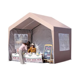 10×10 Event Trade Show Tent Outdoor Canopy Tent with Silver Coated Waterproof Anti UV Fabric Galvanized Steel Frame