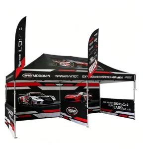 10×10 FT Customizable Advertising Canopy Tent Pop up Sidewalls Exhibition Booth Branding Package for July 4th