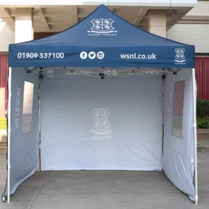 10×10 Feet Commercial Trade Show Advertising Tent UV Resistant Waterproof 300D 600D Polyester Dye Sublimation Printed