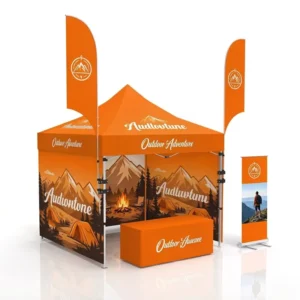 10×10 Feet Custom Waterproof Commercial Pop-Up Canopy Trade Show Tent