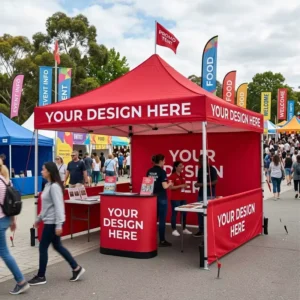 10×10 Heavy Duty Waterproof Aluminum Frame Pop up Canopy Tent for Outdoor Trade Show and Advertising Events