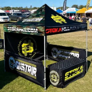 10×10 Heavy-Duty Waterproof Pop-Up Tent for Trade Shows and Camping
