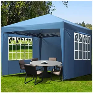 10×10 Pop-Up Canopy Tent with Sidewalls for Camping and Beach