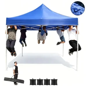 10×10 Pop-Up Outdoor Tent, Waterproof Windproof Wedding, Party and Glamping Event Shelter