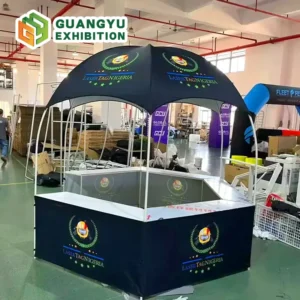 10×10 Portable Trade Show Collapsible Kiosk Dome Tent
