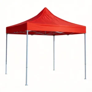 10×10 Trade Show Canopy Tent Petrol Station Camping Canopy Sun Shade 3×3 Garden Red Pop up Gazebo Steel Folding Tent