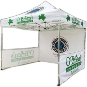 10×10 Trade Show Tent with Custom Printing Heavy Duty Aluminum Frame Waterproof for Exhibitors Outdoor Events