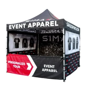 10×10 Waterproof Folding Pop-Up Canopy Tent, Custom Printed, Advertising Gazebo for Events