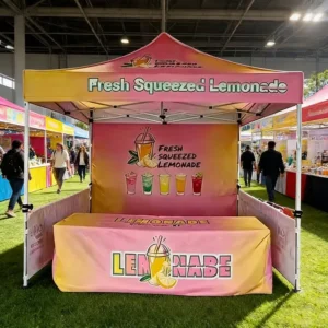 10×10 Waterproof Heavy-Duty Pop-Up Stretch Tent for Trade Shows and Camping