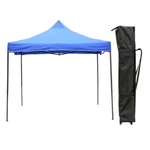 10×10 ft / 3×3 m Four-Corner Pop-Up Canopy Tent Steel Frame Outdoor Gazebo