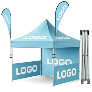 10×10 ft 3x3m Indoor Outdoor Aluminum Folding Canopy Tent Waterproof Fire Retardant Trade Show Carnival Event Tent