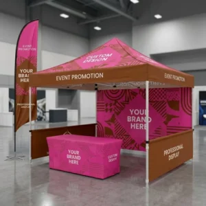10×10 ft Foldable Portable Pop-Up Gazebo Canopy Tent for Trade Shows, Weddings, and Parties