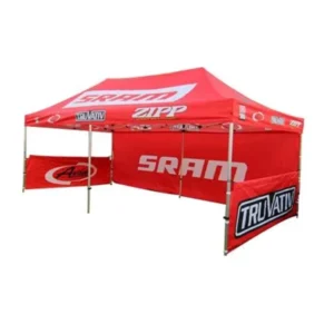 10×10 ft Folding Pop-Up Canopy Tent, Full-Color Sublimated, for Trade Shows and Events