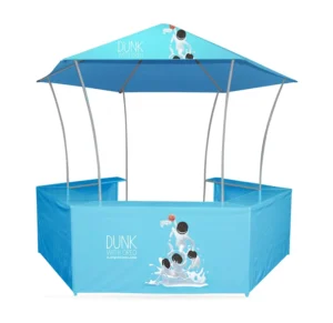 10x10FT Custom Hexagon Promotional Kiosk Dome Outdoor 3X3M Booth Tent