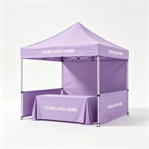 10x10FT Outdoor Trade Show Booth Canopy with Exhibition Use Heavy Duty Oxford Fabric and Wheels